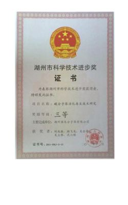 Progress Award Certificate
